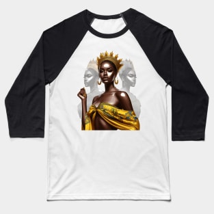 Afrocentric Queen Reflections Baseball T-Shirt